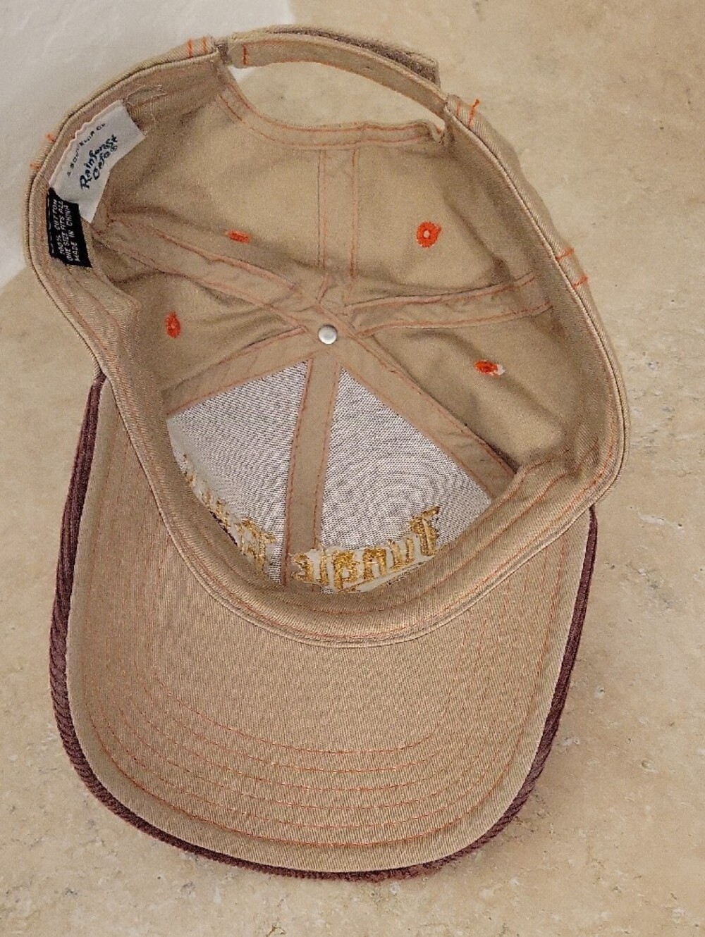 RAINFOREST Brown and Tan Jungle Trooper Embroidered Trucker Hat - Picture 6 of 6